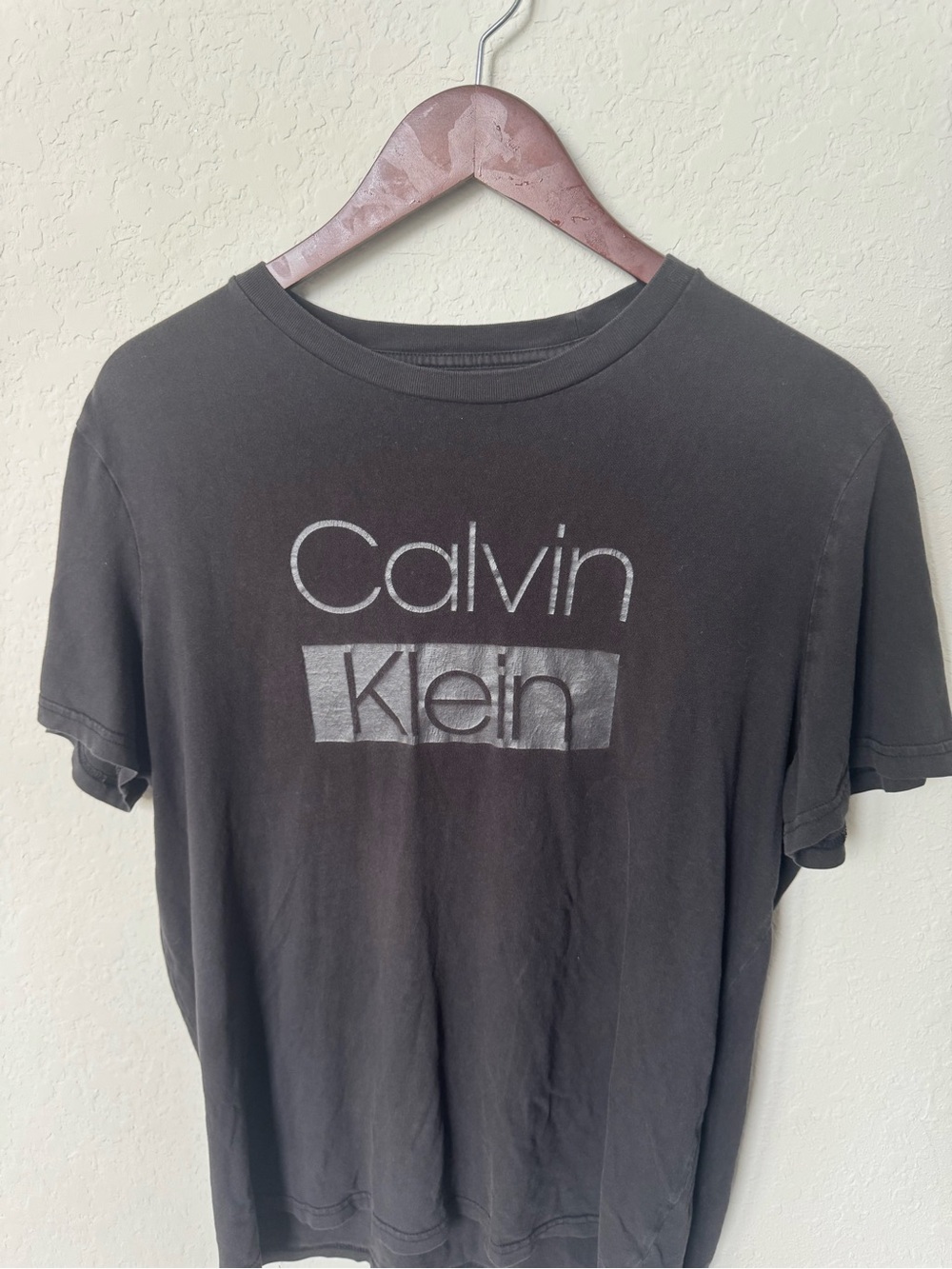 Calvin Klein Black Short-Sleeve Logo Tee